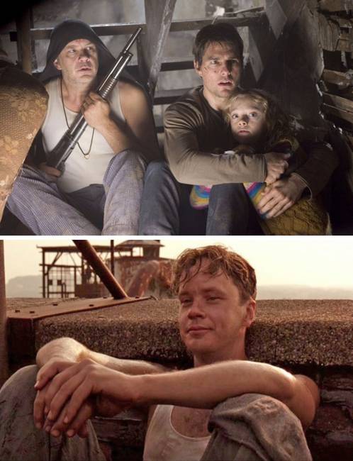 A Világok harca című filmben Tim Robbins karaktere azt javasolja a főhősnek, hogy ásson egy föld alatti alagutat. Vicces, mert Tim Robbins karaktere szintén a föld alatt szökött meg az ikonikus Remény rabjai című filmben.
