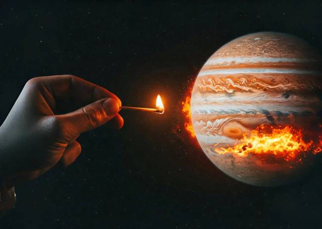 Meggyullad a Jupiter egy gyufától?