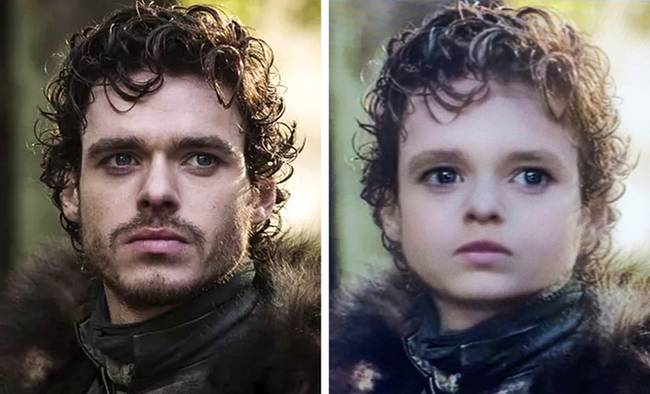 Robb Stark mennyire fiatalosan fest szakáll nélkül.