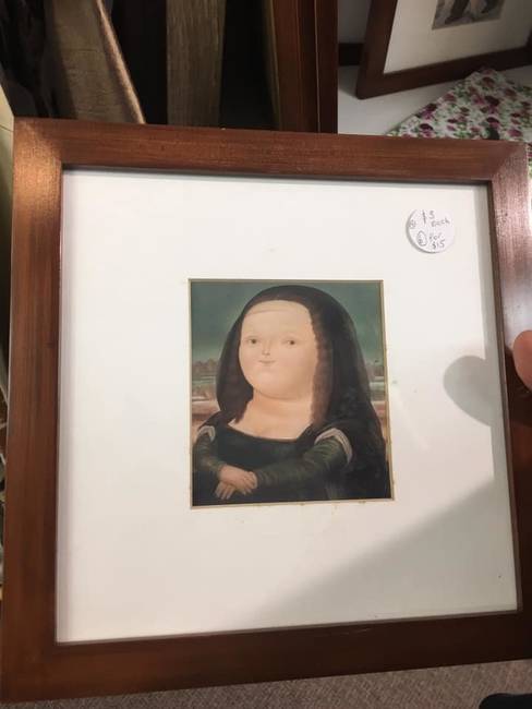 “Nem hiszem el, hogy a helyi üzletben megtaláltam az “eredeti” Leonardo da Vinci képet.”