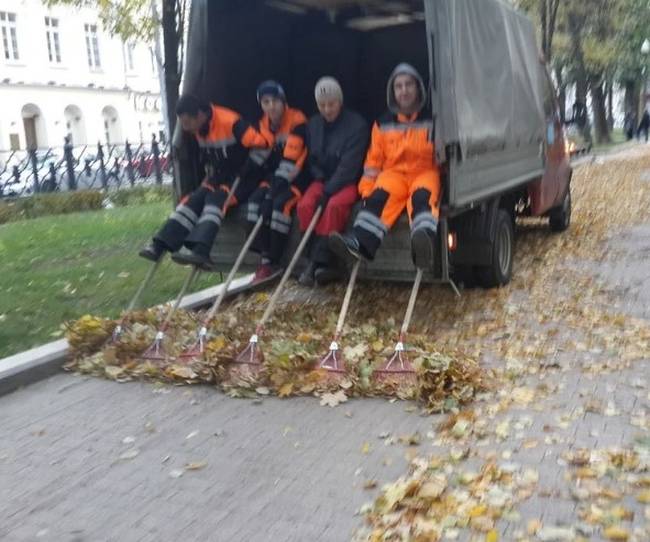 Kényelmes és gyors módja ez a levélszedésnek.