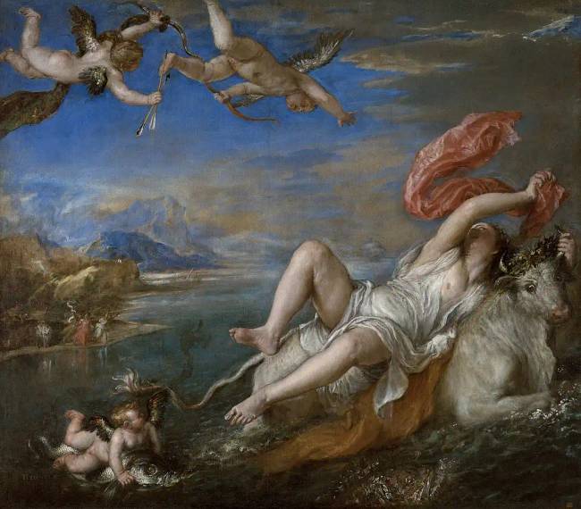 „Európé elrablása”, Tiziano, 1560–1562.