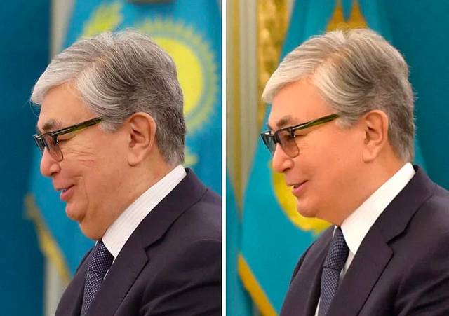 Kazahsztánban az állami média Photoshoppolja az elnököt.