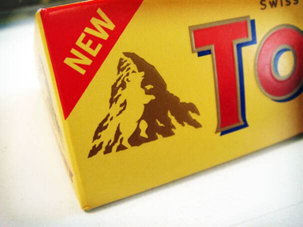 A Toblerone csokoládé logójának hegy-sziluettjében valójában egy medve látható.