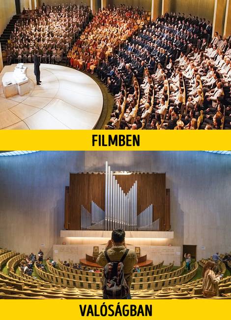 A beavatott című filmben látott választási ceremónia csarnok valójában egy templom Chicagóban.