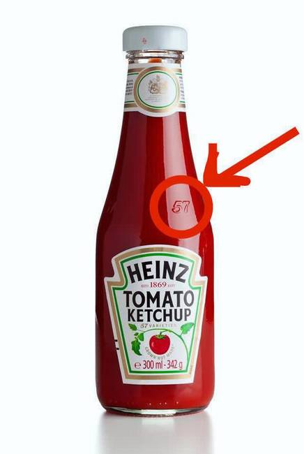 Miért van szám a Heinz-féle ketchupos üveg nyakán?