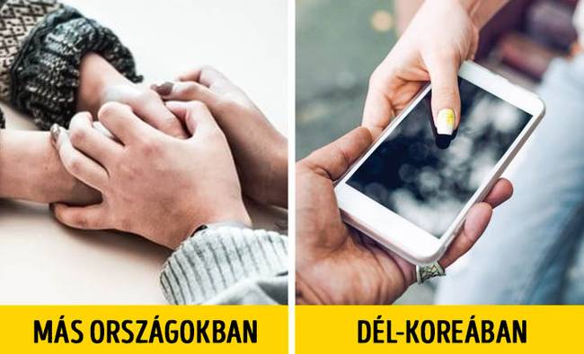A koreai fiúknál a szimpátia jele, ha hagyják, hogy a nők megérintsék a különféle dolgaikat.
