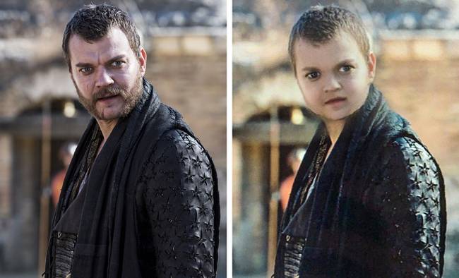 Euron Greyjoy még babaarccal is elég ijesztő.