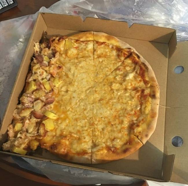 „Rendeltem egy pizzát egy ételszállító alkalmazáson keresztül, majd ezt kaptam."