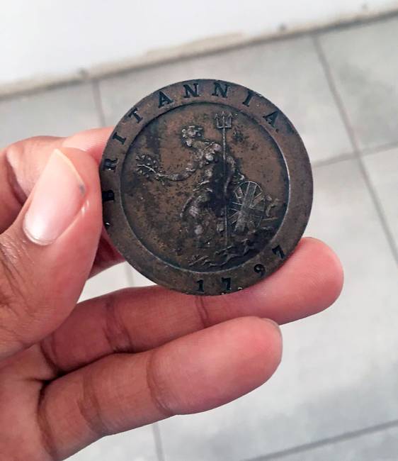 „Ezt az 1797-es érmét a nagymamám dolgai között találtam."