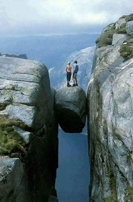 Kjerag fennsík, Norvégia.