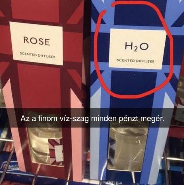 Víz-illatú parfüm.