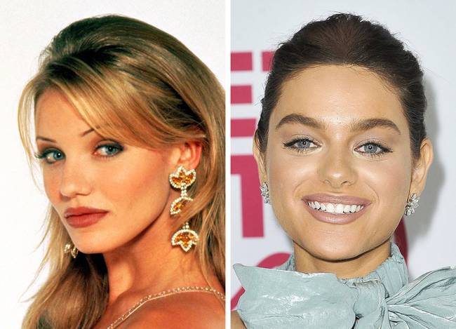 Cameron Diaz és Odeya Rush 22 éves korban.
