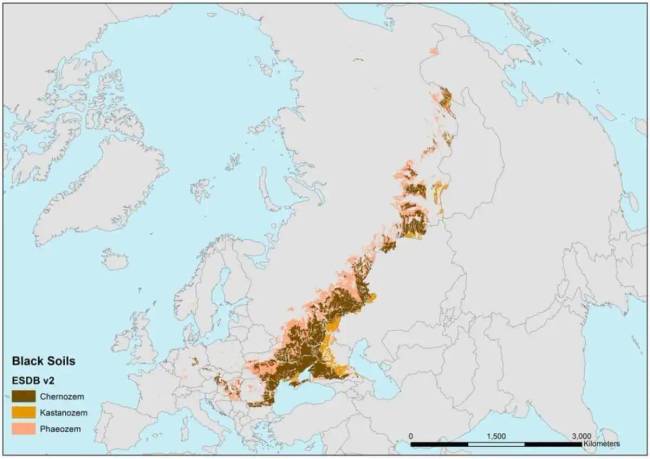 Az eurázsiai sztyeppe a világ egyik fő csernozjom-övezete. / © Wondering maps