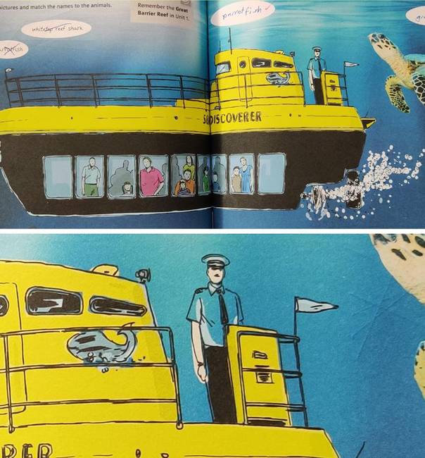 „Ez a tengeralattjáró kapitánya az angol könyvemben."