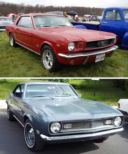 Chevrolet Camaro vs. Ford Mustang