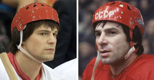 Danyila Kozlovszkij és Valerij Harlamov, szovjet jégkorongozó.
