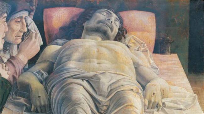 Mi a baj Mantegna „A halott Krisztus siratása” című festményével?