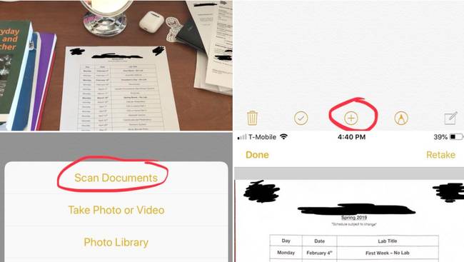 Tudtad, hogy az iPhone-os jegyzetekbe be lehet szkennelni komplett dokumentumokat a kamera segítségével?