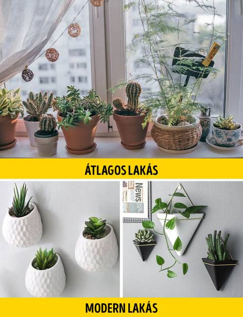 Falra akasztott viragok