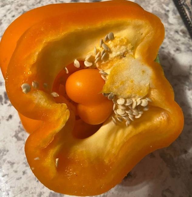 „A paprikámnak volt egy kisebb paprika a belsejében."