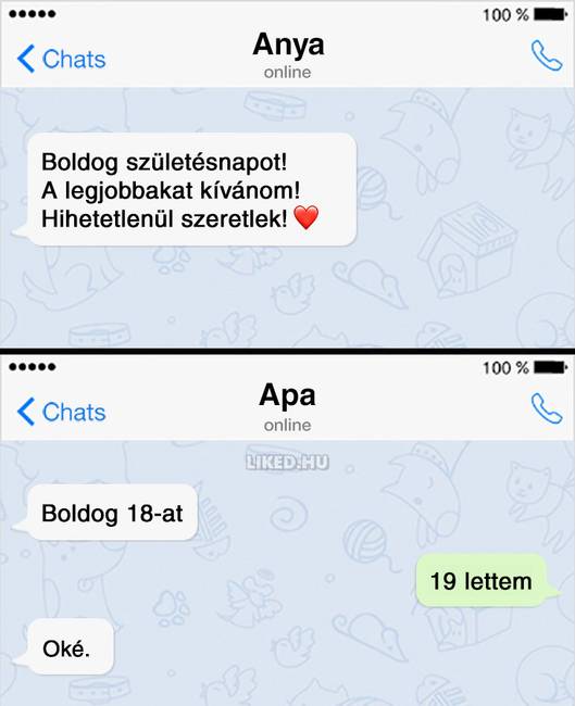 Az anyukák és az apukák közötti különbség.