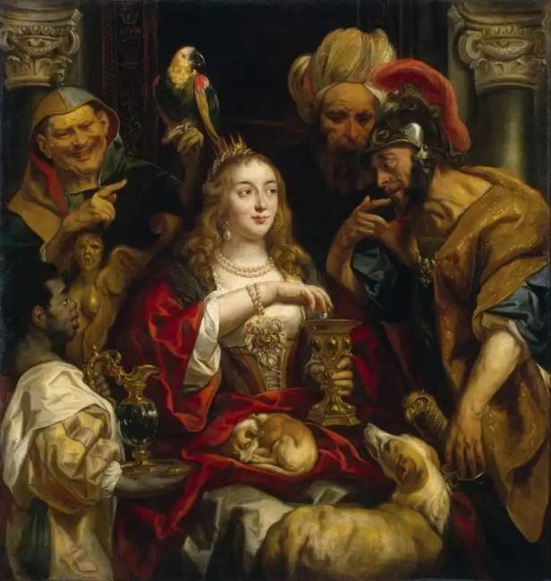 Jacob Jordaens: „Kleopátra lakomája (Antonius és Kleopátra)”