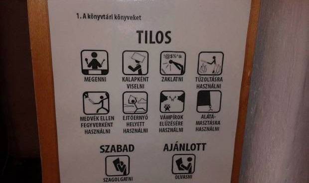 A mai világban már sajnos elhiszem, hogy használati utasítás kell a könyvekhez…
