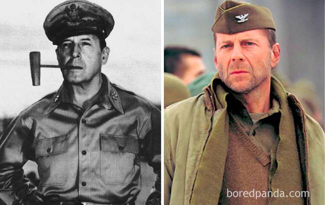 A fülöp-szigeteki hadsereg tábornoka és Bruce Willis.