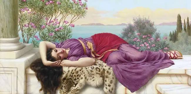 John William Godward, Édes semmittevés (Dolce Far Niente).