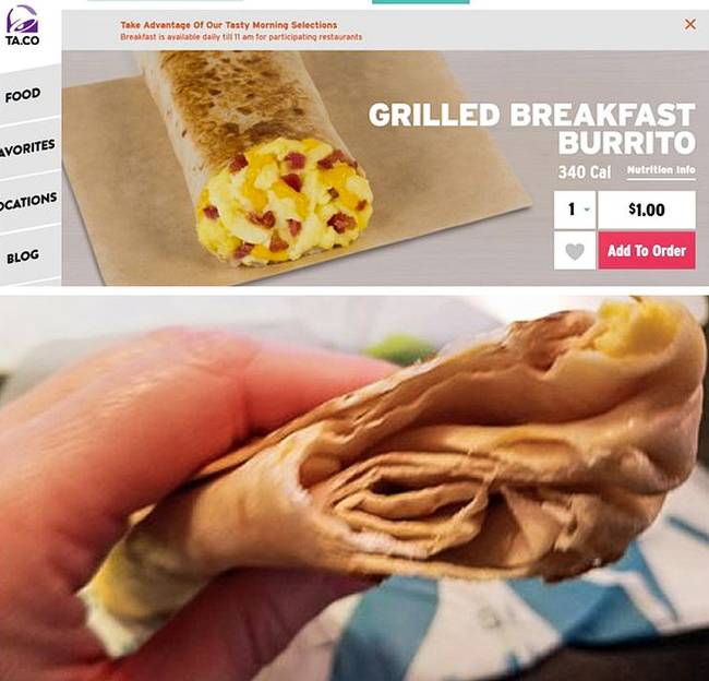 Szomorú burrito.