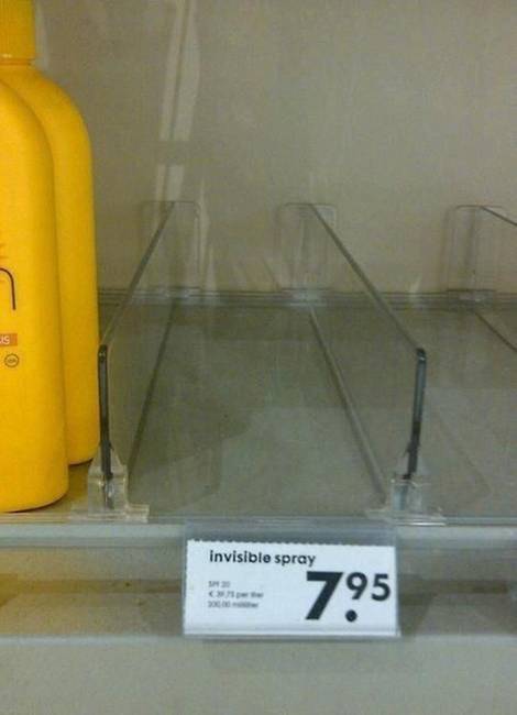 Láthatatlan spray. Rejtély megoldva.