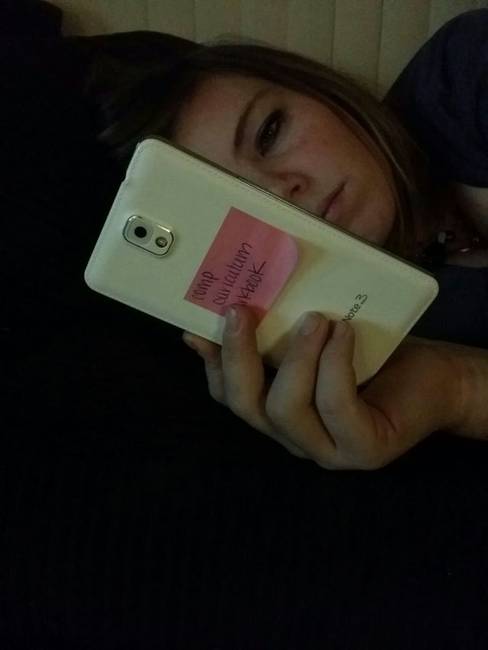 „Megkértem a feleségem, hogy írjon egy emlékeztetőt a telefonjába."