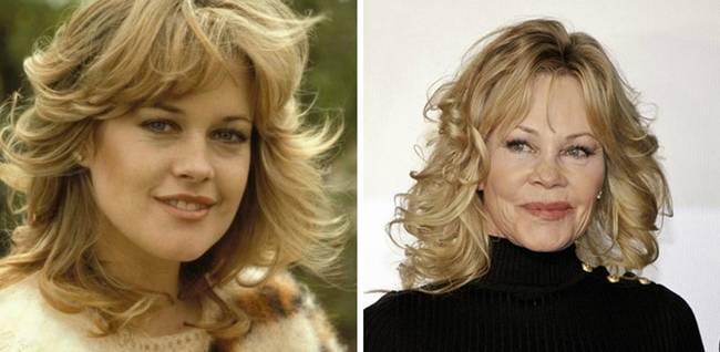 Melanie Griffith-et nem könnyű felismerni.