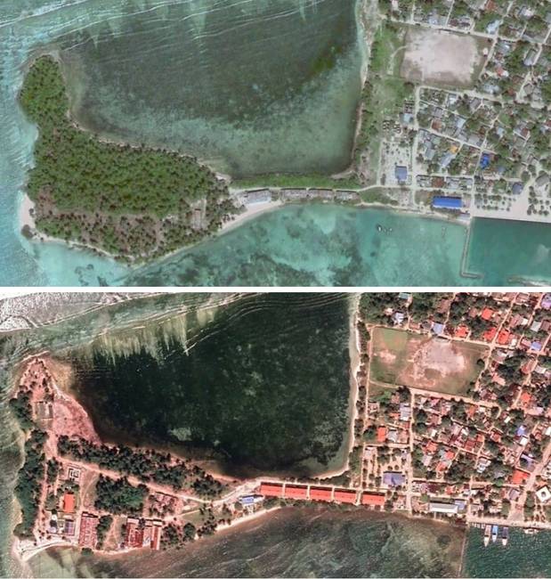 Kolamaafushi-sziget, Maldív-szigetek - 2006 és 2019.