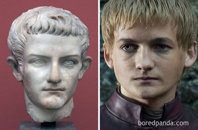 Caligula római császár és Jack Gleeson.