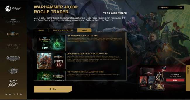 Saját launchert indított az Owlcat Games