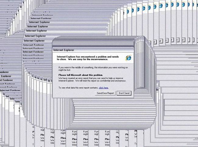 A Windows és az ikonikus képernyőhibája.