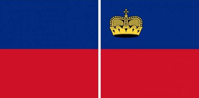 Haiti és Liechtenstein zászlaja kezdetben teljesen ugyanolyan volt. Olyannyira, hogy az 1936-os olimpiai játékokon össze is keverték őket, ezért Liechtenstein zászlajára 1937-ben rákerült egy korona.