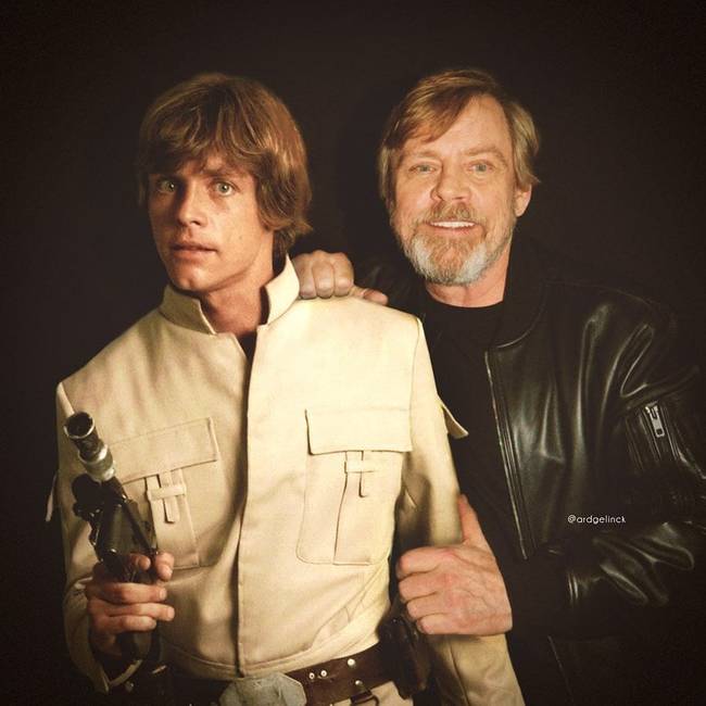 Mark Hamill és Luke Skywalker