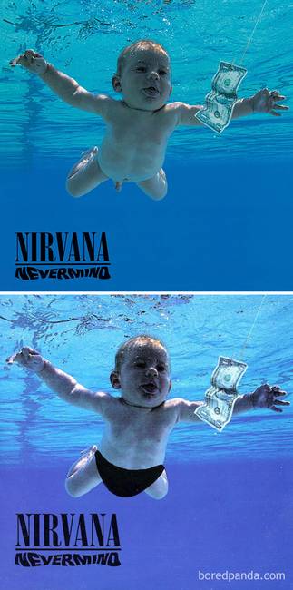 Nirvana – Nevermind című albumának borítója.