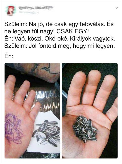 Valaki nagyon szeretné, hogy állandóan galambok csipkedjék a tenyerét.