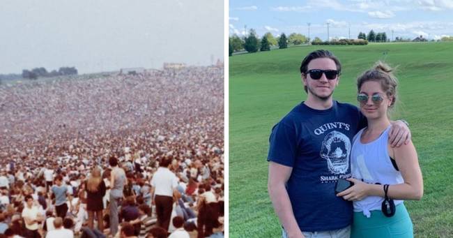A Woodstocki fesztivál helyszíne 1969-ben és 2020-ban
