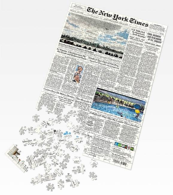 Ezzel a Puzzle-el a New York Times címlapját kell kirakni.