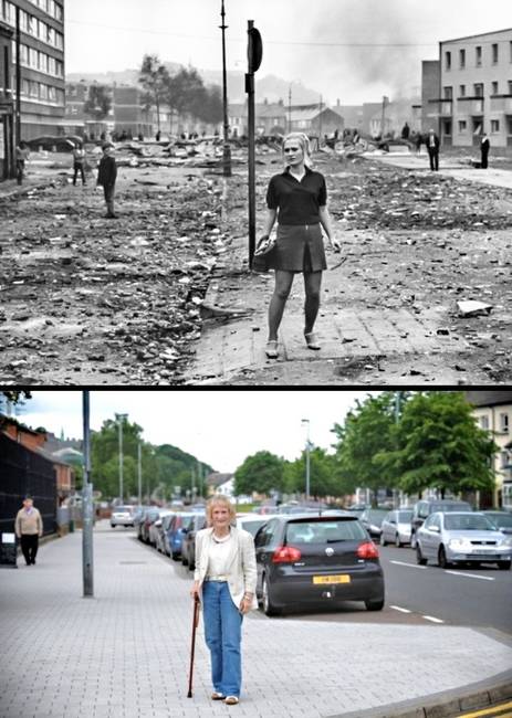 Londonderry, Észak-Írország: 1969-ben és 2013-ban.