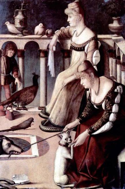 "Két velencei nő", V. Carpaccio