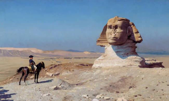 Jean-Leon Gérôme „Bonaparte a Szfinx előtt” / Hearst kastély, USA