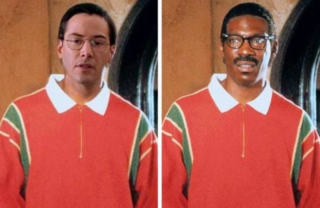 A Fergeteges forgatás című film Kit Ramsey-jának szerepére Keanu Reeves-et szerették volna.