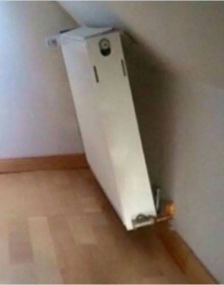 Radiátor felszerelés.