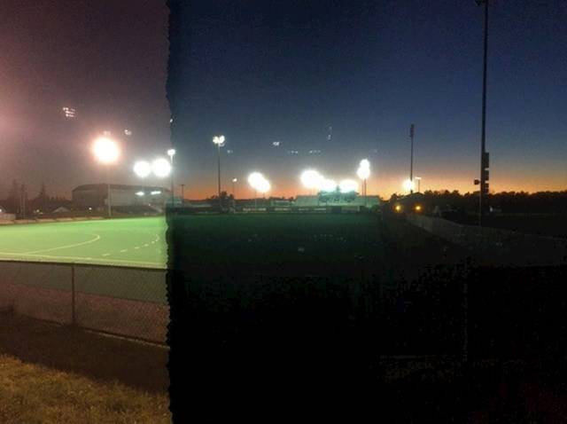 „Pontosan abban a pillanatban készítettem képet a stadionról, amikor lekapcsolták a világítást."